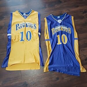 2 Pair of Jerseys # 10 Gold Blue